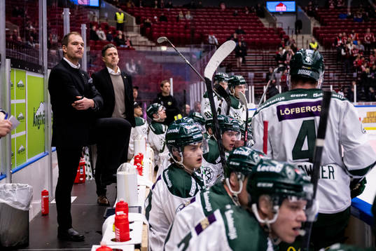 Färjestads tränare Tomas Mitell