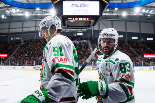 Rögles Adam Tambellini och Riley Sheen deppar