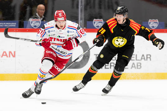Timrås Axel Rindell och Brynäs Oskar Kvist