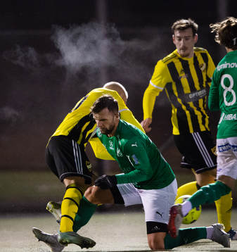 IFK Hässleholms Olle Kjellman Olblad och Axel Winberg i