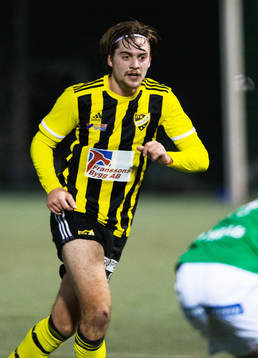 IFK Hässleholms Axel Winberg i träningsmatchen mellan IFK