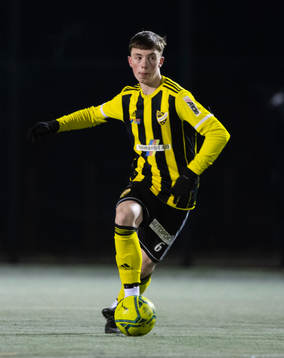 IFK Hässleholms Gustav Persson i träningsmatchen mellan