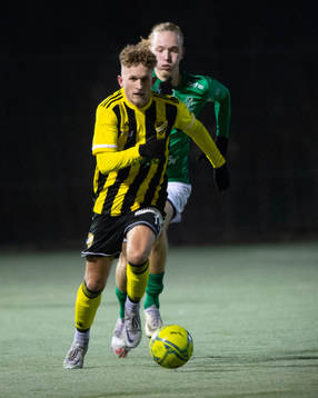 IFK Hässleholms Hampus Nilsson i träningsmatchen mellan