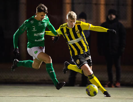 IFK Hässleholms Linus Roslund i träningsmatchen mellan