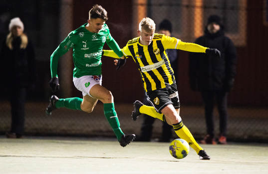 IFK Hässleholms Linus Roslundi träningsmatchen mellan IFK