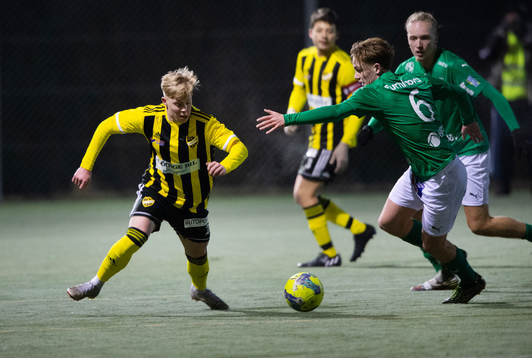 IFK Hässleholms Wictor Willseus i träningsmatchen mellan