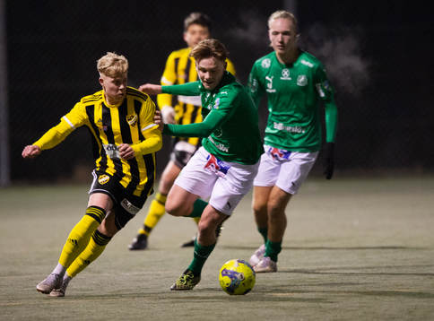 IFK Hässleholms Wictor Willseus i träningsmatchen mellan