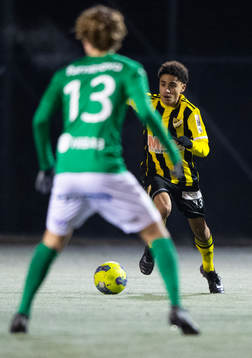 IFK Hässleholms Zeidan Sala i träningsmatchen mellan IFK