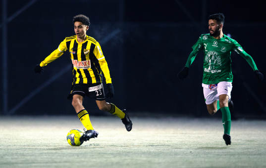 IFK Hässleholms Zeidan Sala i träningsmatchen mellan IFK
