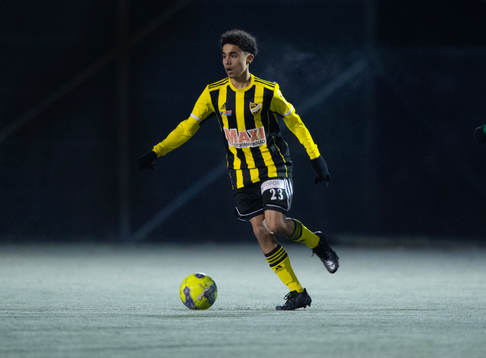 IFK Hässleholms Zeidan Sala i träningsmatchen mellan IFK