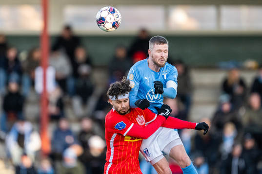 Nordsjällands Emiliano Marcondes och Malmö FFs Lasse