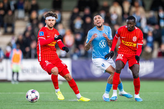 Nordsjällands Emiliano Marcondes och Mohammed Diomande