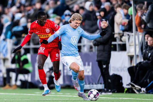 Nordsjällands Mohammed Diomande och Malmö FFs Sebastian
