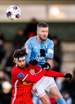 Nordsjällands Emiliano Marcondes och Malmö FFs Lasse