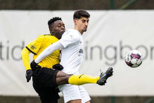Mjällbys Noah Eile och Helsingborgs Amar Muhsin