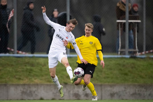 Helsingborgs Anton Nilsson och Mjällbys Johan Persson