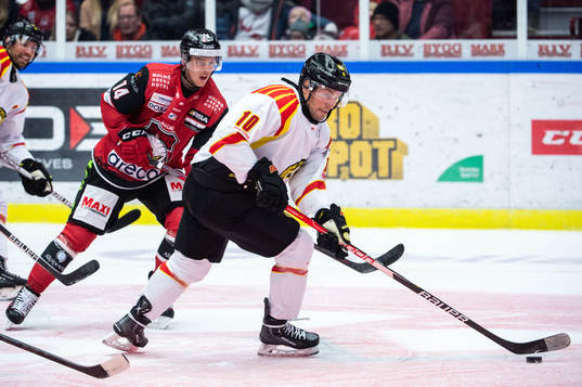 Malmö Redhawks Carl-Johan Lerby och Brynäs Johan Larsson