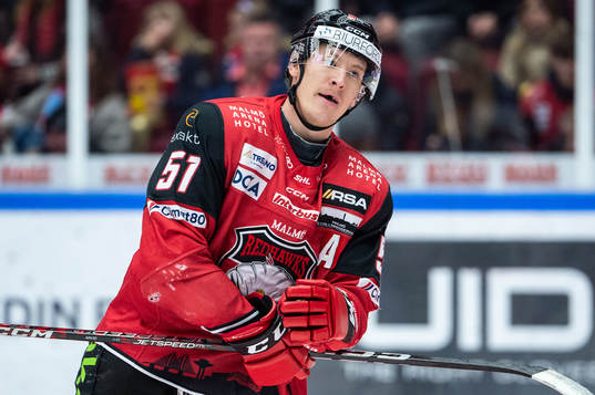Malmö Redhawks Emil Sylvegård deppar