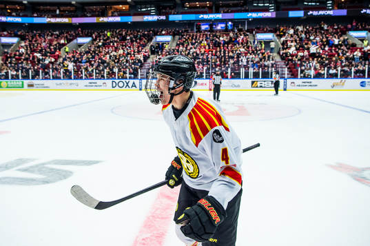 Brynäs Theo Lindstein jublar