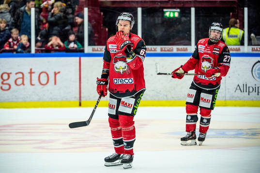 Malmö Redhawks Fredrik Händemark och Ponthus Westerholm