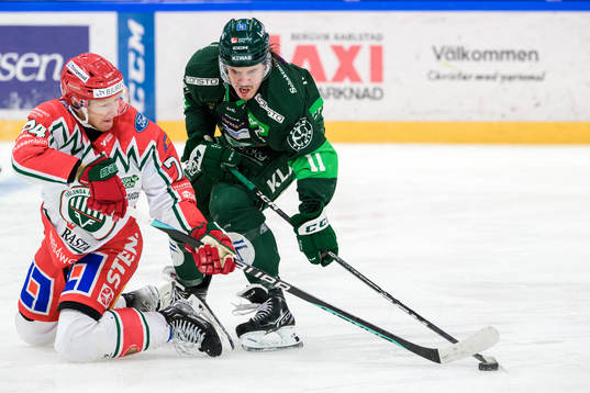 Frölundas Andreas Borgman och Färjestads Joakim Nygård