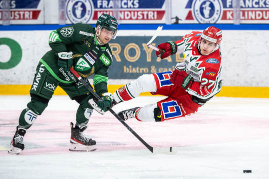 Färjestads Marcus Nilsson och Frölundas Jere Innala