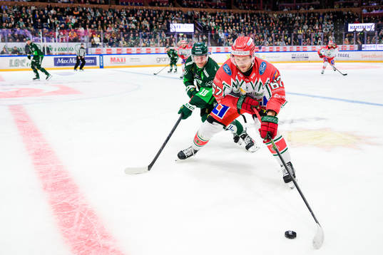 Färjestads Marcus Nilsson och Frölundas Jacob Nilsson