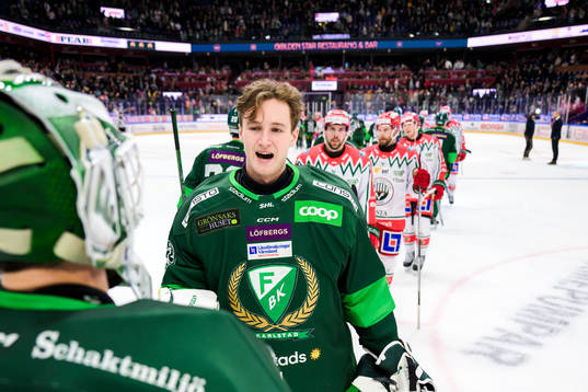 Färjestads målvakt Dennis Hildeby