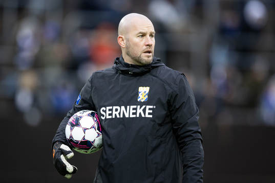 IFK Göteborgs målvaktstränare Lee Baxter innan