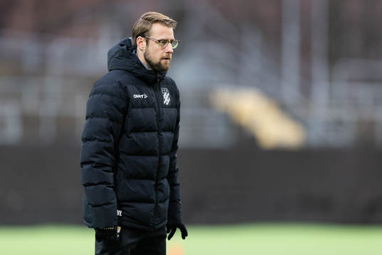 IFK Göteborgs assisterande tränare William Lundin innan