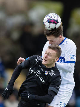 Halmstads Viktor Granath och IFK Göteborgs Carl Johansson