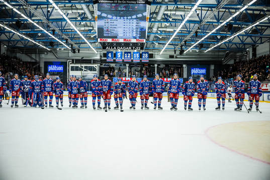 Oskarshamns spelare jublar