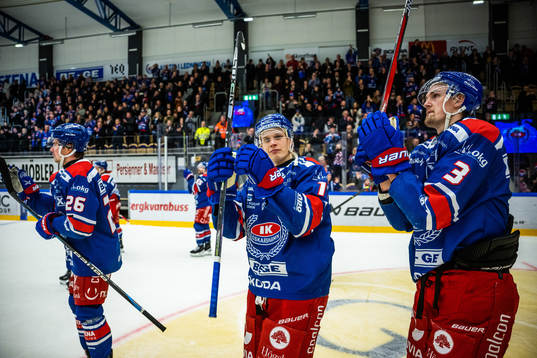 Oskarshamns Lukas Pilö, Antti Suomela och William Worge