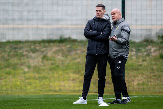 Sportkoordinator Jon Jönsson och tränare Per-Mathias