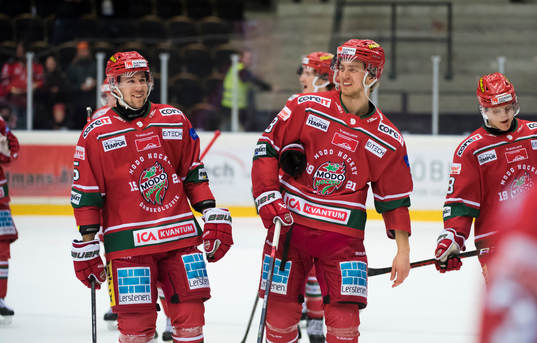 Modos August Berg och Johan Södergran jublar