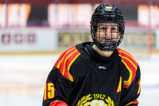 Brynäs Lara Stalder jublar