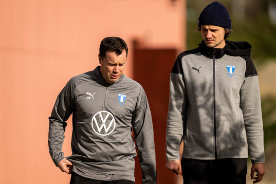 Sportchef Daniel Andersson och scout Robin Asterhed