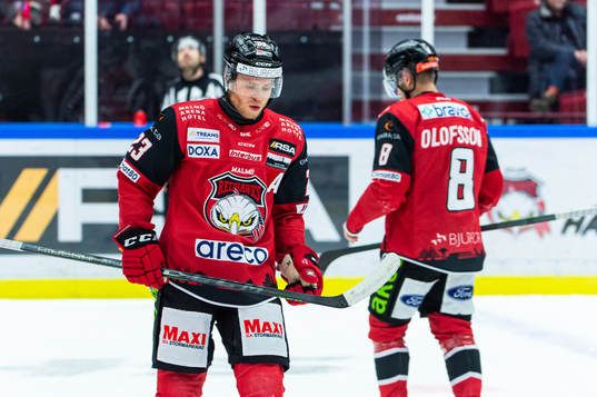 Malmö Redhawks Christoffer Forsberg och Johan Olofsson