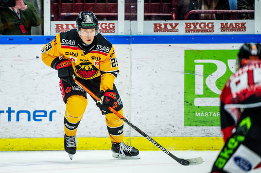 Luleås Erik Gustafsson mot Malmö Redhawks Carl Persson