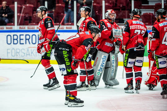 Malmö Redhawks spelare deppar