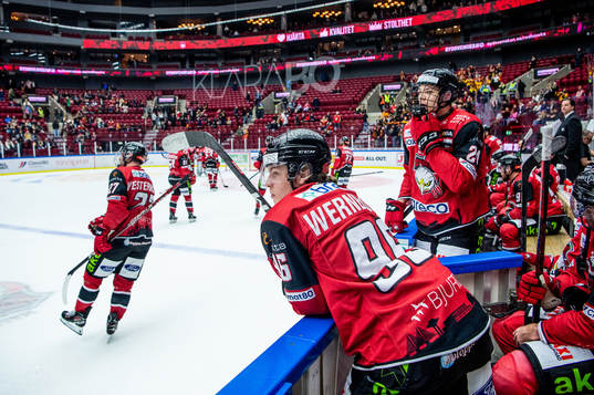 Malmö Redhawks Lukas Wernblom och Anton Wahlberg deppar
