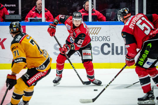 Malmö Redhawks Fredrik Händemark och Emil Sylvegård mor