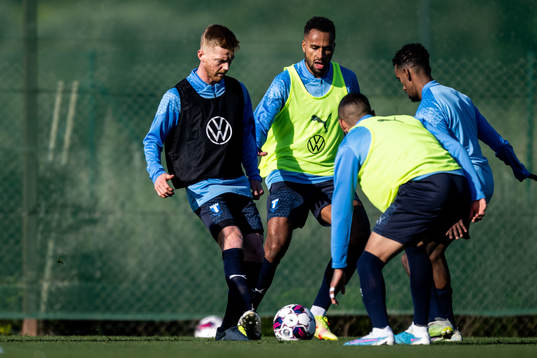 Anders Christiansen och Isaac Kiese Thelin