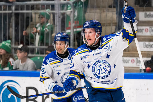 Leksands Kalle Östman jublar