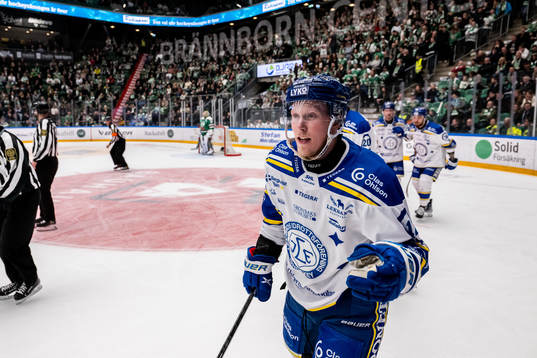 Leksands Kalle Östman jublar