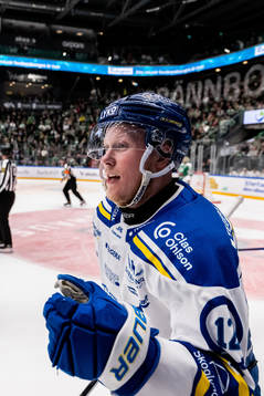 Leksands Kalle Östman jublar