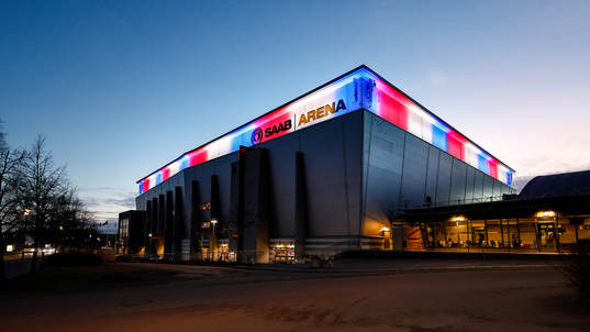 SAAB Arena före ishockeymatchen i SHL mellan Linköping