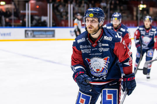 Linköpings Linus Hultström jublar