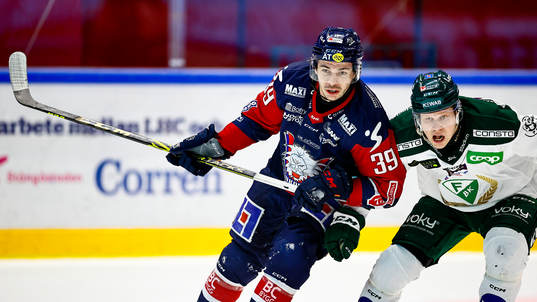 Linköpings Ty Rattie och Färjestads Marcus Nilsson