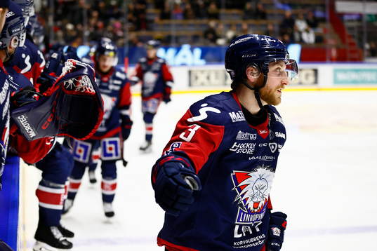 Linköpings Linus Hultström jublar
